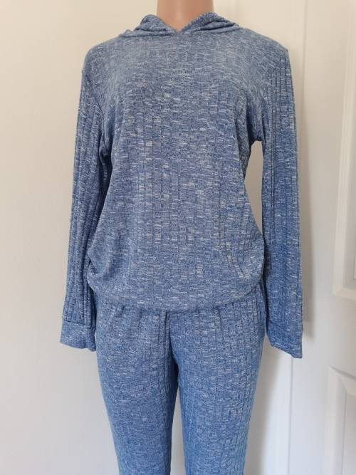 LADIES BLUE HOODIE 2 PIECE (M) BRAND NEW