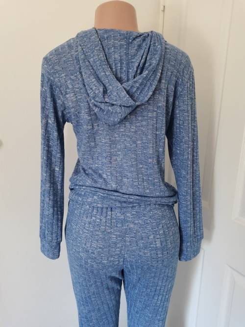 LADIES BLUE HOODIE 2 PIECE (M) BRAND NEW