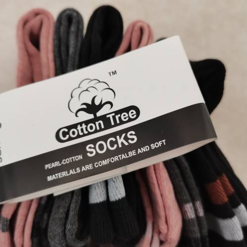 6 Pairs of Ladies Cotton Tree Socks