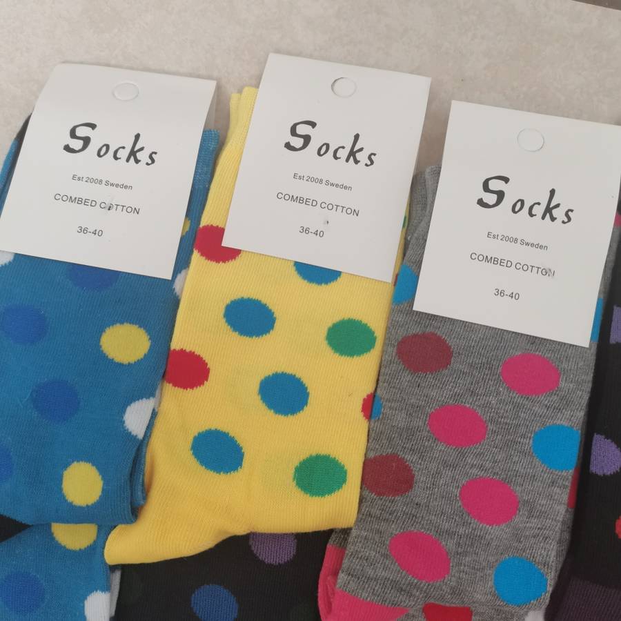 12 PAIRS of Colorful Socks