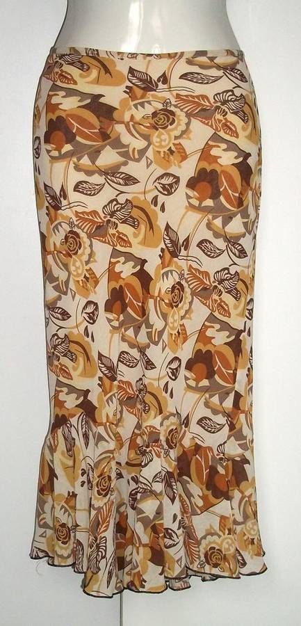 Printed Skirt by NAFNAF - Size Euro36 / UK8 (Small)