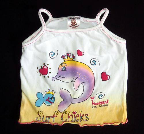 'Surf Chicks' Dolphin Top by HOOLIGANS - Age 12/18 Months