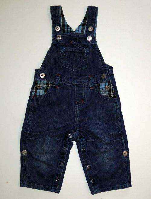 Dark RE Denim Dungarees by WOOLWORTHS - Age 6/12 Months  ** Like NEW **
