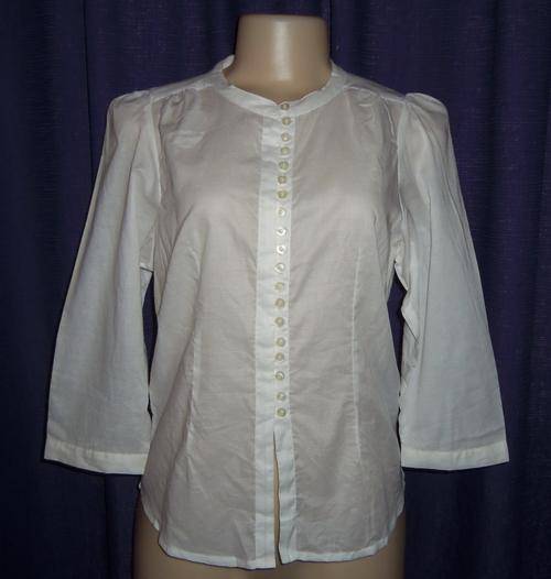 White 3/4 Sleeve Shirt by YAYA SOPHISTICATED - Size 10/34  ** BRAND NEW **
