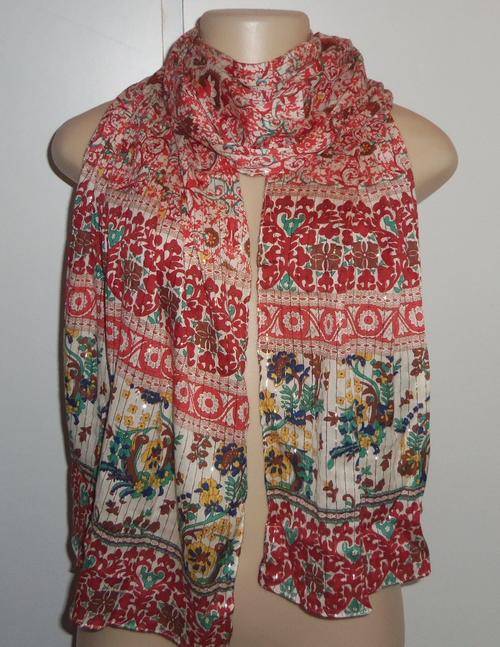 Gorgeous Printed Cotton Scarf  - Size 54cm x 184cm *** BRAND NEW ***