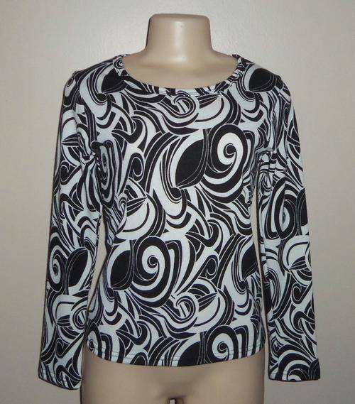 Black & White Long Sleeved Top - Size SMALL ** BRAND NEW **