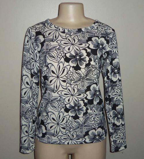Black & White Long Sleeved Top - Size MEDIUM ** BRAND NEW **