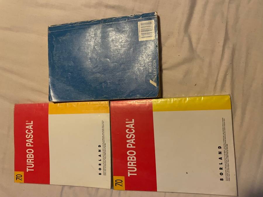 3 x textbooks