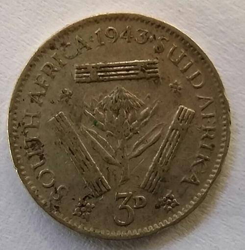 3 pence/tickey  SPECIAL *** 1943***