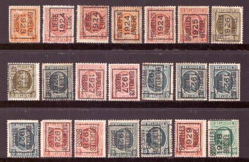 Belgium Pre Cancels 1923 - 1928