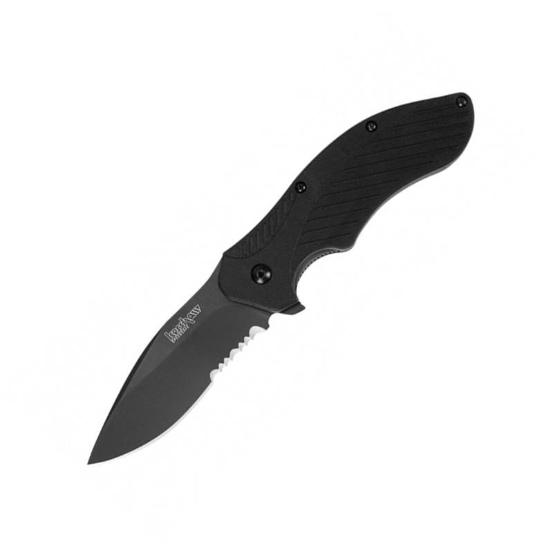 Kershaw Clash Black Partial serrated
