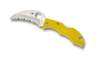 SPYDERCO LADYBUG SALT HAWKBILL YELLOW