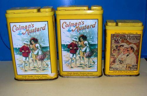 SET OF 3!!! Collectible Colemans Mustard Tins!!