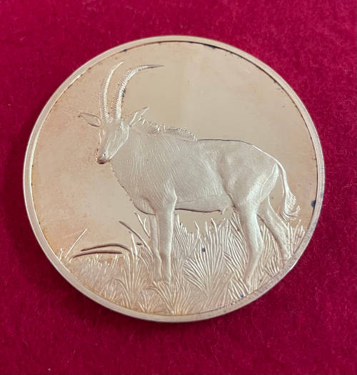 50th Anniversary Medal 45mm gilded silver