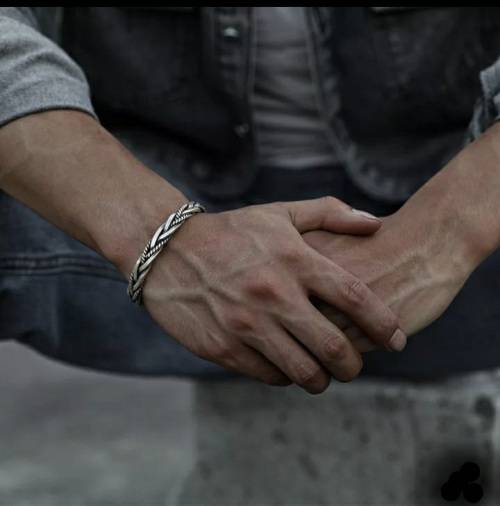 925 Silver Twisted Woven Open Cuff Bangle