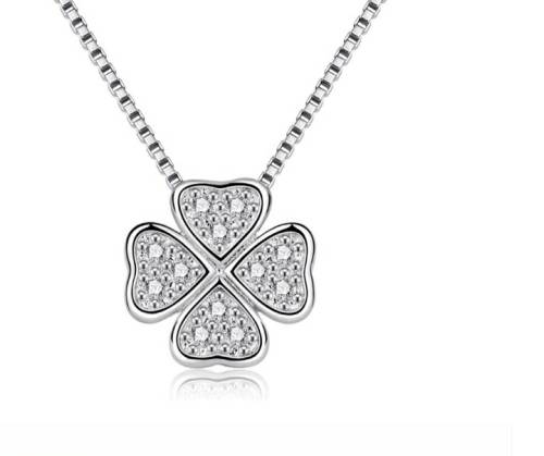 925 Silver 4 Leaf Clover Necklace.