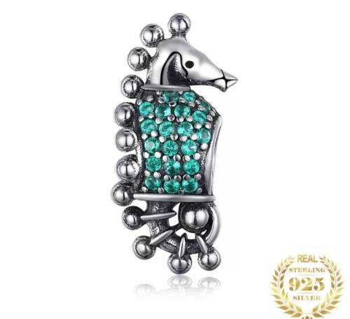 925 Silver Sea Horse sliding Charm