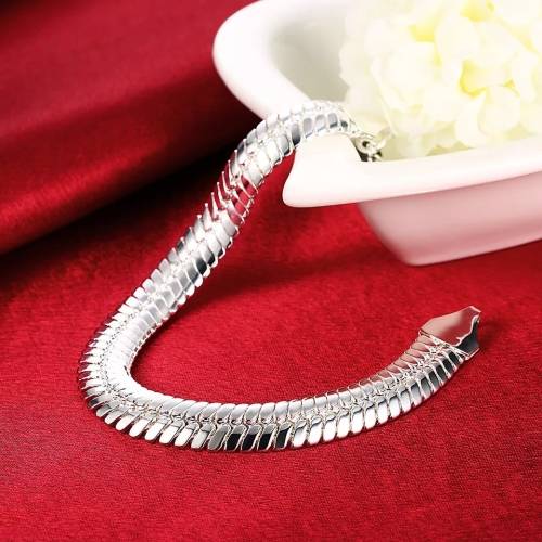 925 Silver 10 mm Snake Chain Bracelet