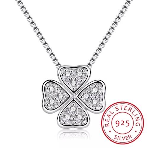 925 Silver 4 Leaf Clover Necklace.