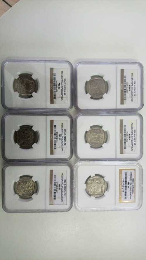 6 x 1994 Presidential Inaugaration R5coins (Grading MS63)( price per coin )