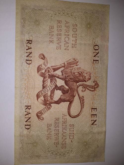 1973 MH de KOCK one rand  ( low serial number VF + )