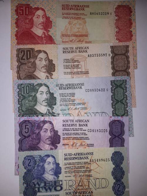 GPC de KOCK  and  CL STALS Bank notes ( 5 notes each Governor )( sell as LOT )