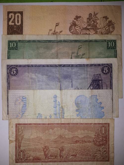 GPC de KOCK  and  CL STALS Bank notes ( 5 notes each Governor )( sell as LOT )