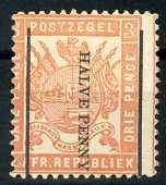 "TRANSVAAL 1885 SACC 191 *MH"