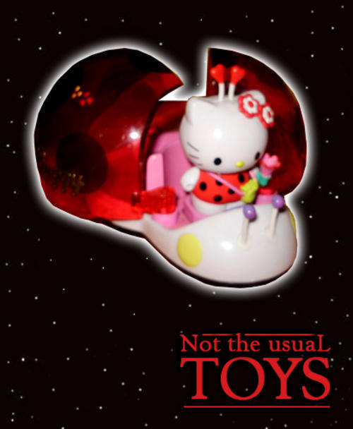 Hello Kitty Ladybug Car Deluxe with Accessories Loose!!!