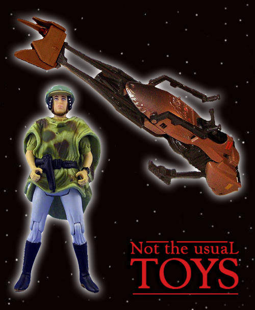 Star Wars Princess Leia Organa and Endor Speeder Bike, loose!!!
