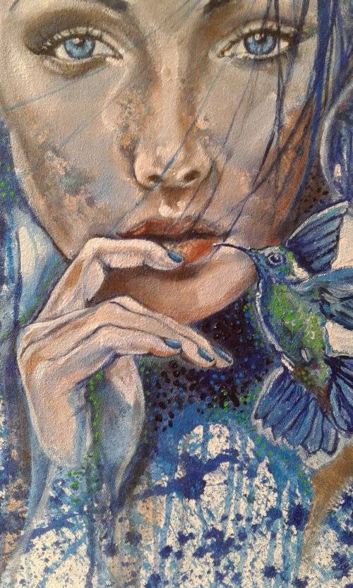 Title :Orginal Artwork by Stella Pelser "Infinity" Acrylic on Canvas - Size 70cm x 53cm