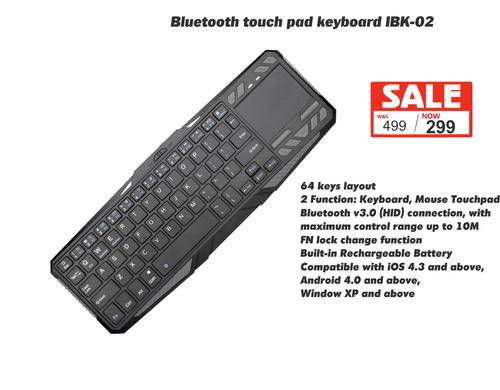 Bluetooth touch pad keyboard IBK-02