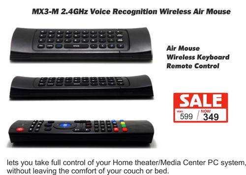 MX3-M 2.4GHz Voice Recognition Wireless Air Mouse