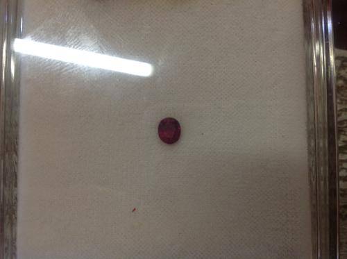 Certified top Fine Ruby 0.78ct