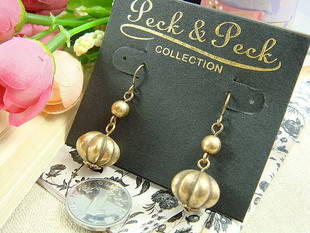 fashion bronze pumpkin earrings