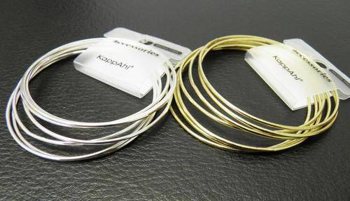 1 set 7pcs fashion silvery&golden decorative bangles