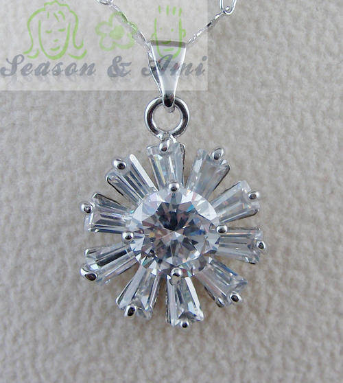 fashion  zircon lovely sunshine  nacklace and earrings