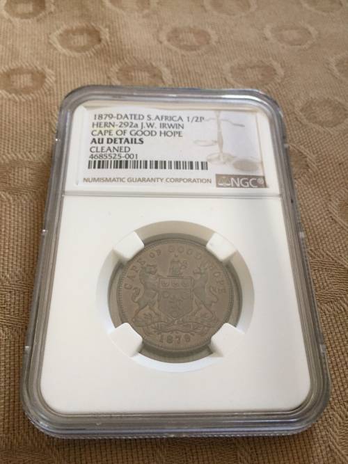 1978-Dated S.Africa 1/2P Hern-292a J.W.Irwin Cape of Good Hope AU Details Cleaned