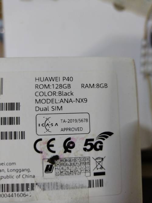 Huawei P40 8GB RAM 128GB, RAM 8GB Memory Dual Sim 5G