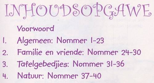 [B:1:S:CC:K]-Ek wil ook bid. 40 gebedjies vir snuiters en peuters, rakkers en kleuters.