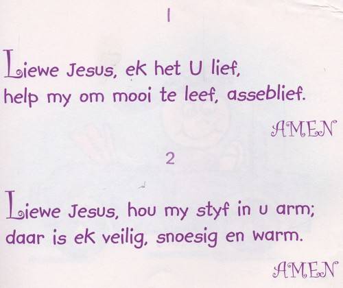 [B:1:S:CC:K]-Ek wil ook bid. 40 gebedjies vir snuiters en peuters, rakkers en kleuters.