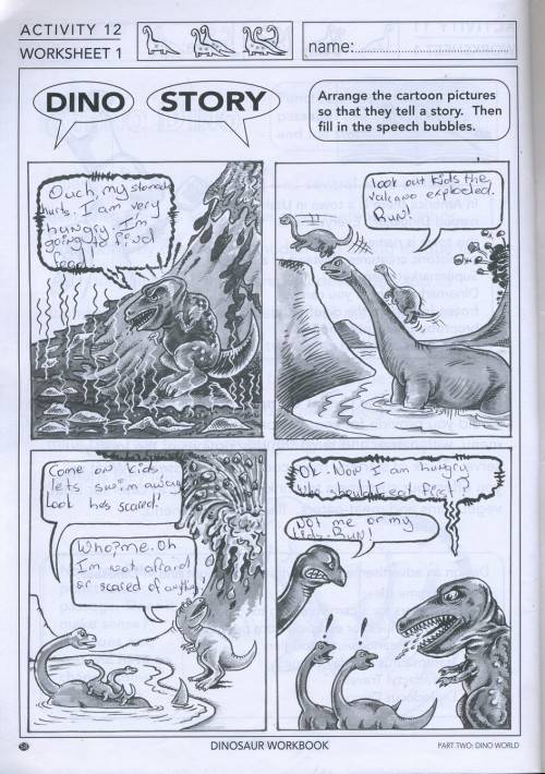 [B:2:S:CC]-Themes for enquiring minds. Book One. Dinosaur Workbook. - Stella Hortop and Colleen Tatz