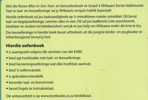 [B:2:S:CC:K]-Taal- en lees-oefenboek. Eerste Addisionele Taal. Graad 4. - Alta Engelbrecht