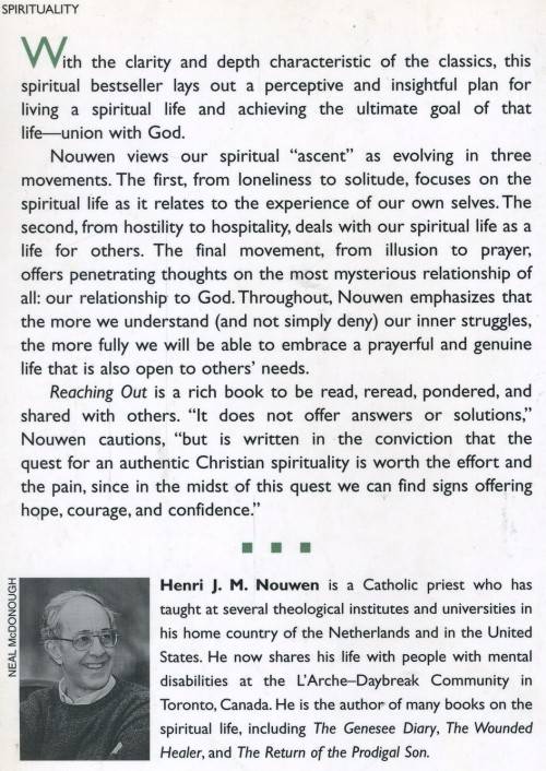 [B:2:S:CC]-Reaching Out. The Three Movements of the Spiritual Life. - Henri JM Nouwen