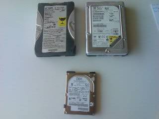 lap and old type hard drives