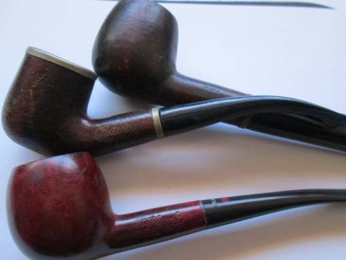 VINTAGE WOODEN SMOKING PIPES JOB LOT X 3