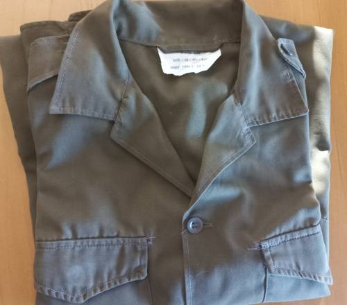 SADF LONG SLEEVE BROWNS SHIRT-1975- EX LARGE