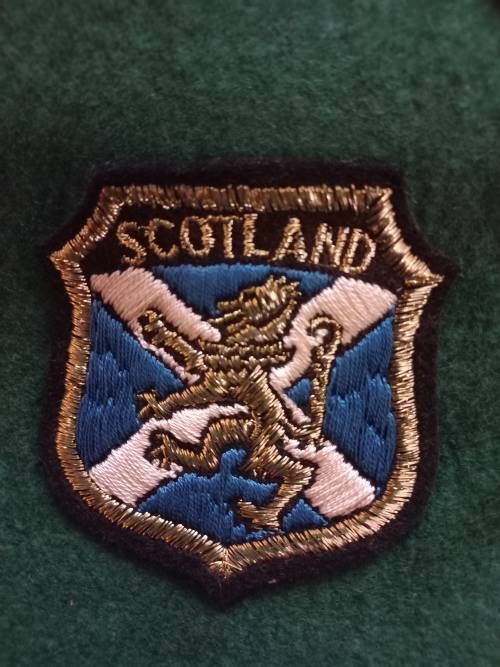 SPRINBOK BADGE 1950s-INTERNATIONAL SCROLL- WITH 29X EMBROIDERED BADGES