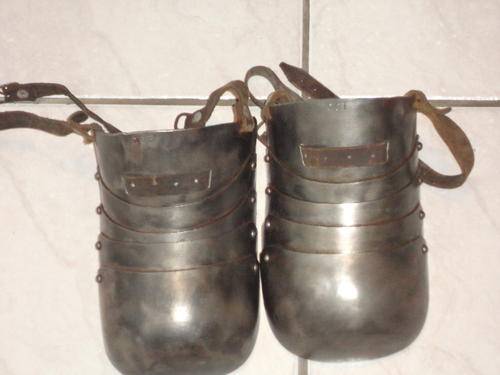 Ultra rare british Sabaton, boer war foot armour. ww1.