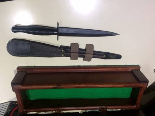 Border War SWATF presentation Fairbairn Sykes Commando Knife.